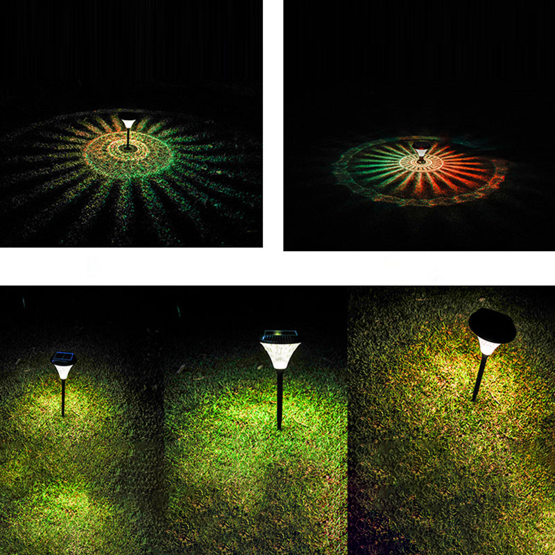 Minimalist Solar Diamond Round LED Outdoor Light