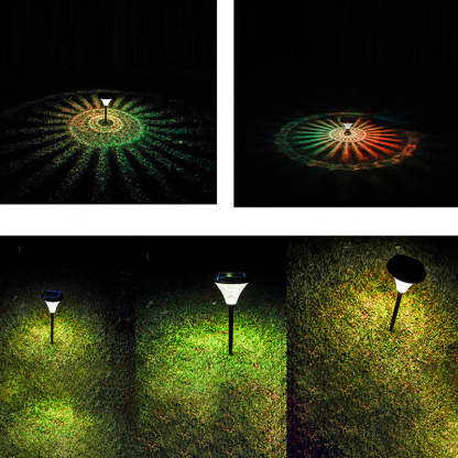 Minimalist Solar Diamond Round LED Outdoor Light