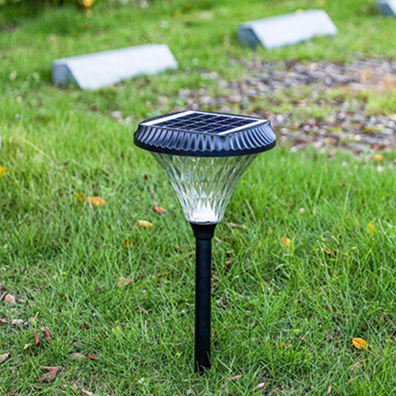 Minimalist Solar Diamond Round LED Outdoor Light