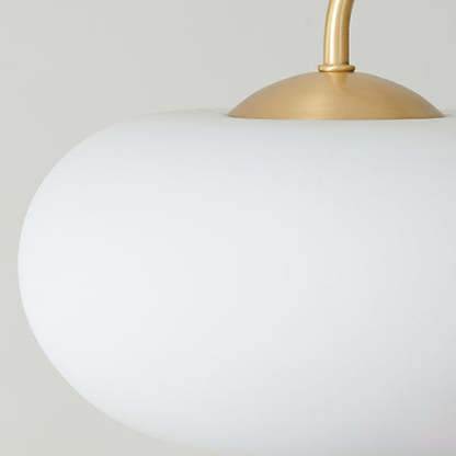 French Walnut Persimmon 3/5-Light Ceiling Light