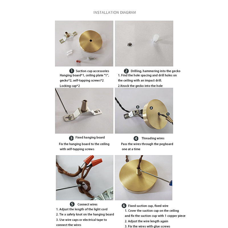 Japanese Wood Ceramic Round Pendant Light