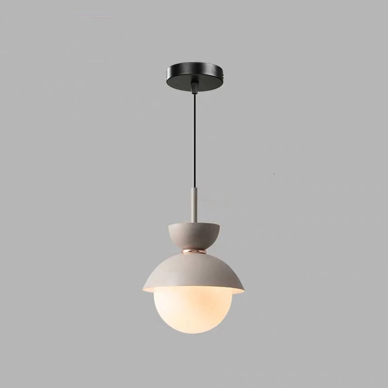 Scandinavian Aluminum Globe Glass Pendant
