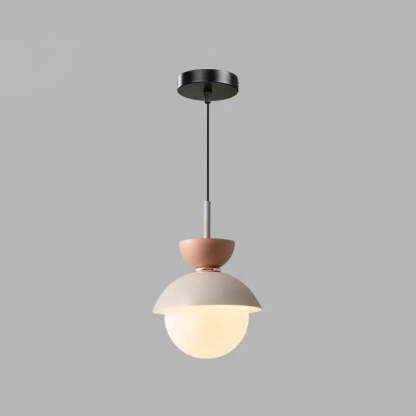 Scandinavian Aluminum Globe Glass Pendant