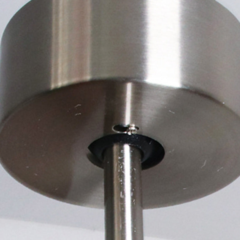 Retro Glass Shade Blade Ceiling Fan Light — Black Frame / Infinitely Dimmable / 220V-240V For UK/AU