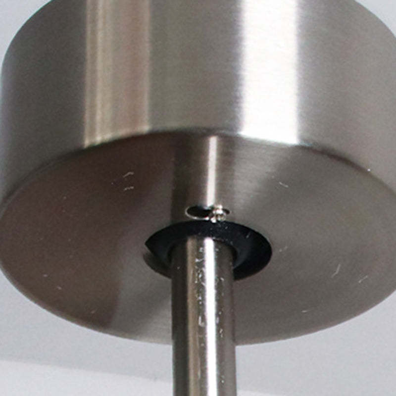 Retro Glass Shade Blade Ceiling Fan Light — Black Frame / Infinitely Dimmable / 220V-240V For UK/AU