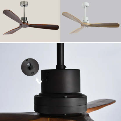 Retro Glass Shade Blade Ceiling Fan Light