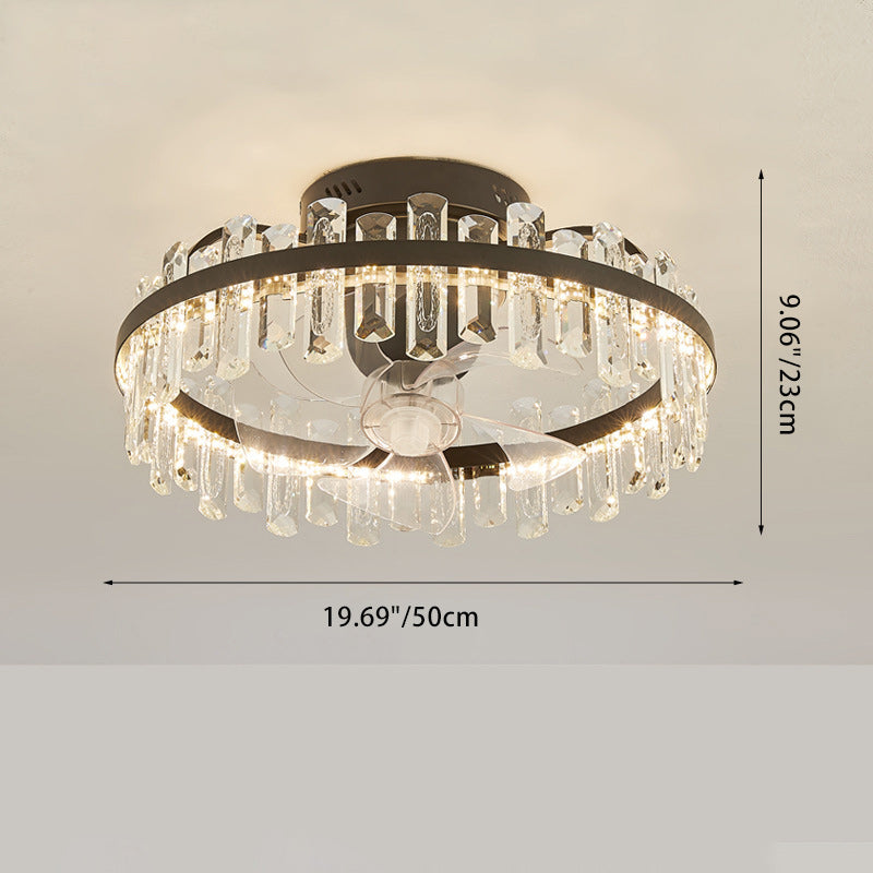 Modern Fan Blade Mount Ceiling Fan Light