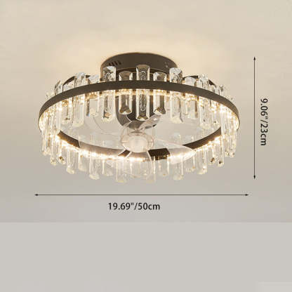 Modern Fan Blade Mount Ceiling Fan Light