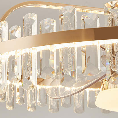 Modern Fan Blade Mount Ceiling Fan Light