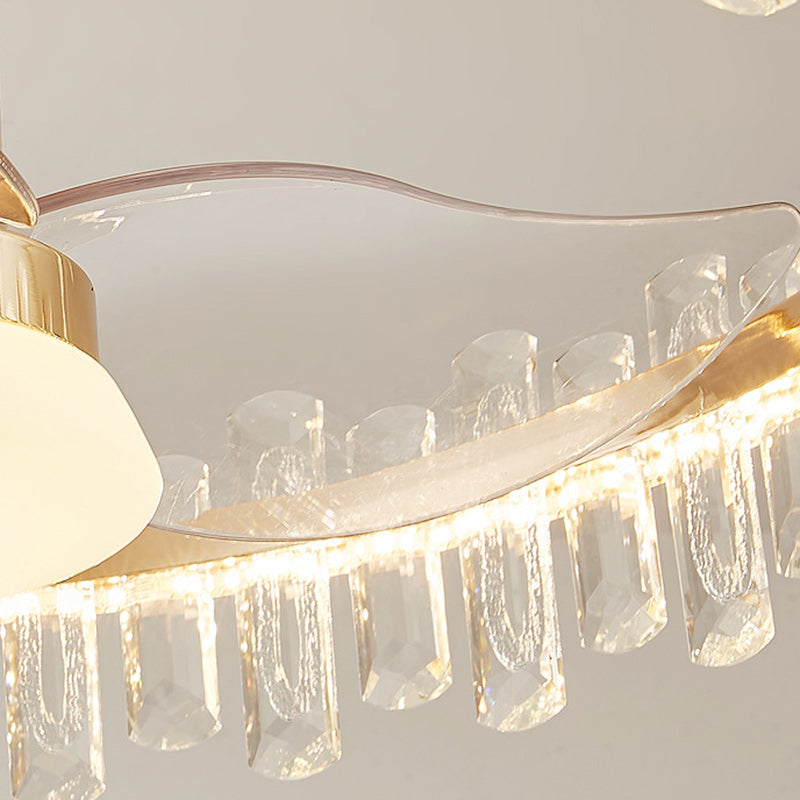 Modern Fan Blade Mount Ceiling Fan Light