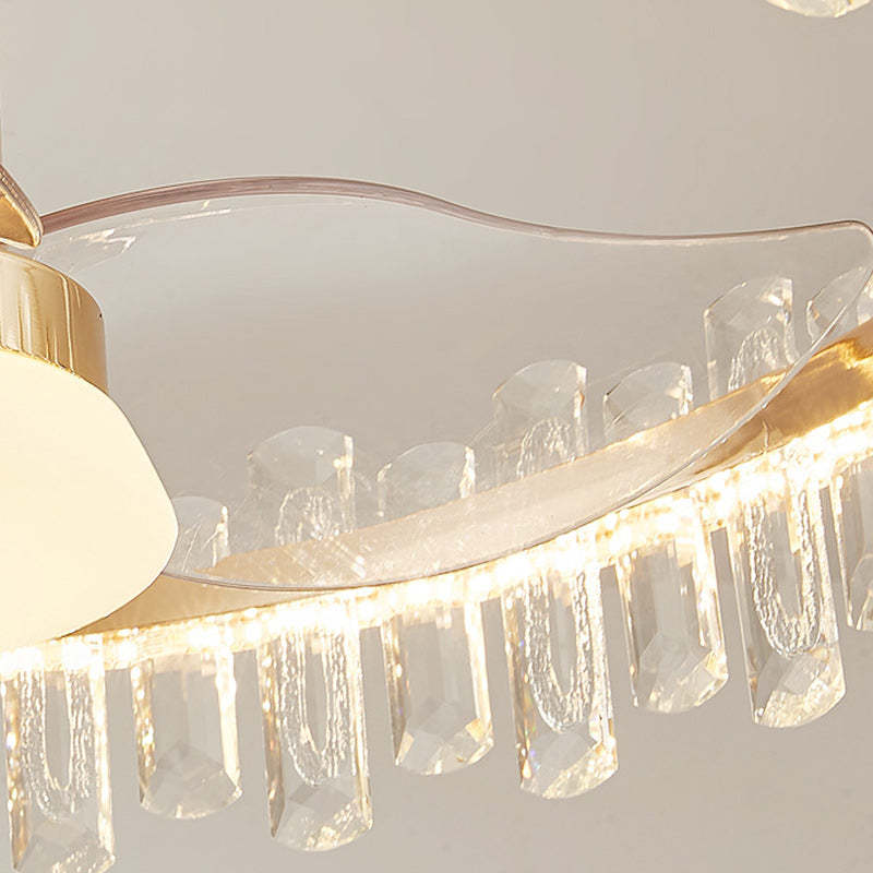Modern Fan Blade Mount Ceiling Fan Light