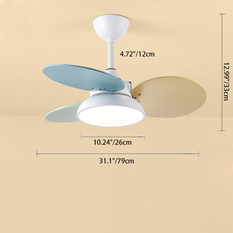 Scandinavian Blade Ceiling Fan Light