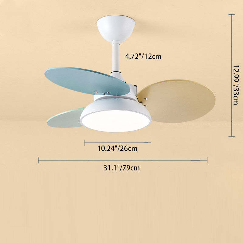 Scandinavian Blade Ceiling Fan Light