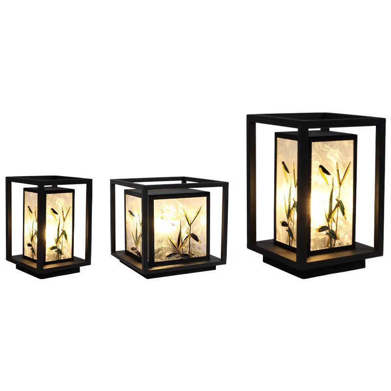 Chinese Crackle Enamel Galvanized Post Light