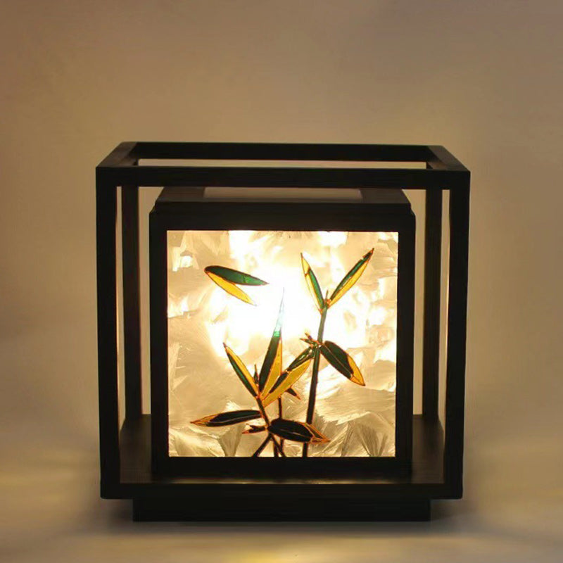 Chinese Crackle Enamel Galvanized Post Light