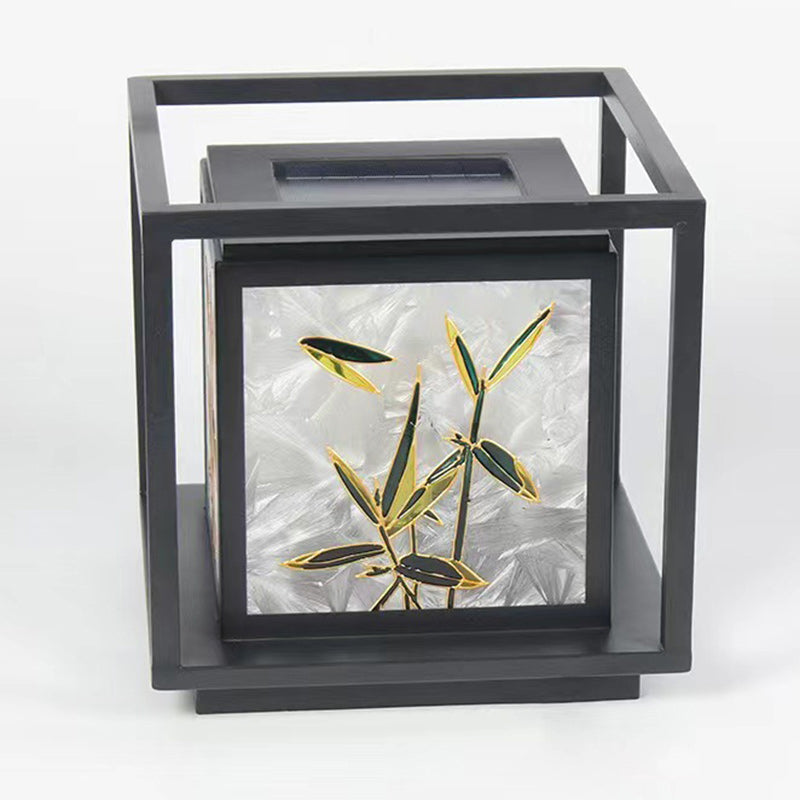 Chinese Crackle Enamel Galvanized Post Light