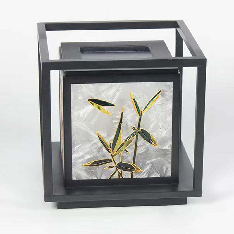 Chinese Crackle Enamel Galvanized Post Light