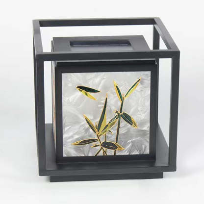 Chinese Crackle Enamel Galvanized Post Light