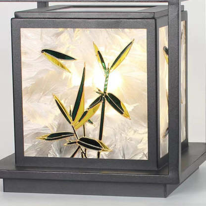 Chinese Crackle Enamel Galvanized Post Light