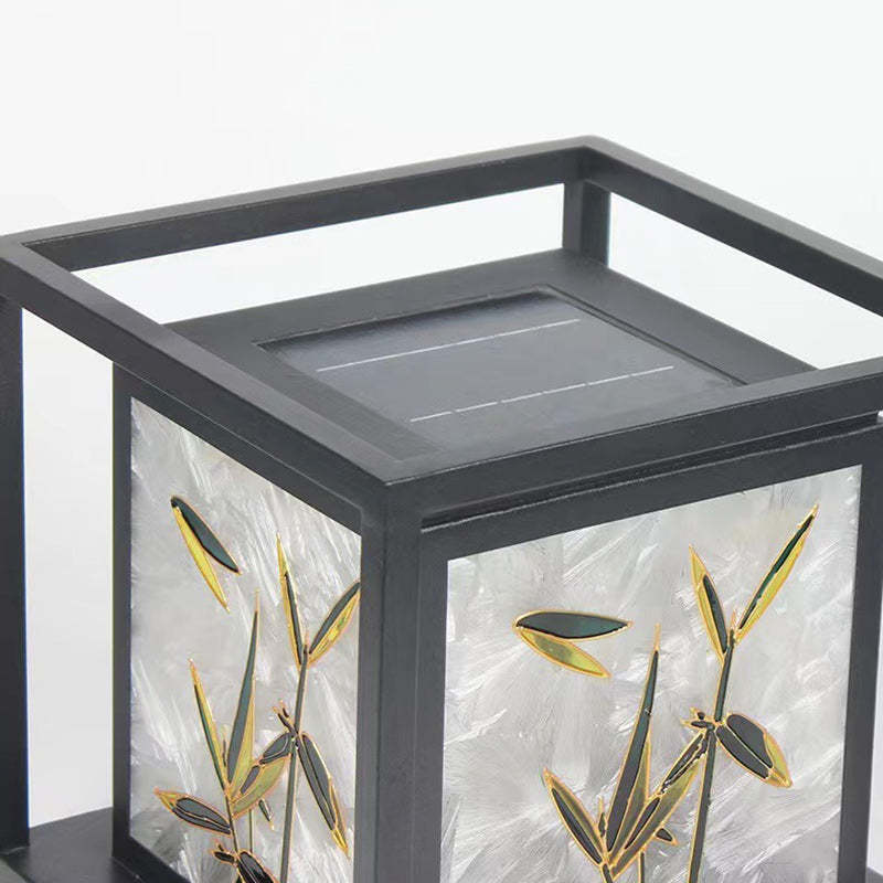 Chinese Crackle Enamel Galvanized Post Light
