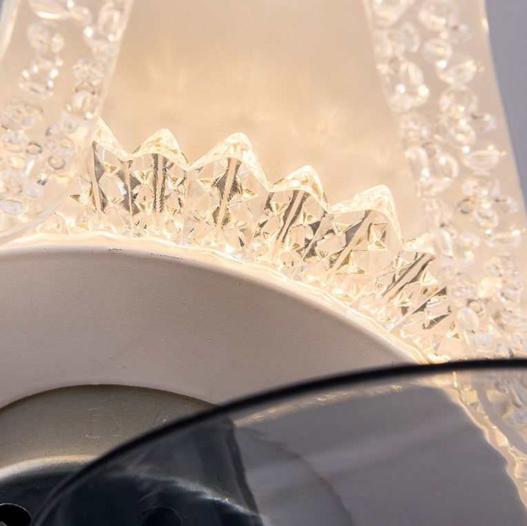 Contemporary Flower Mount Ceiling Fan