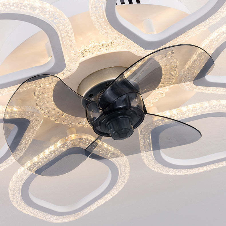 Contemporary Flower Mount Ceiling Fan