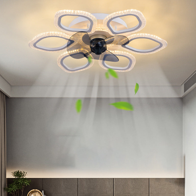 Contemporary Flower Mount Ceiling Fan