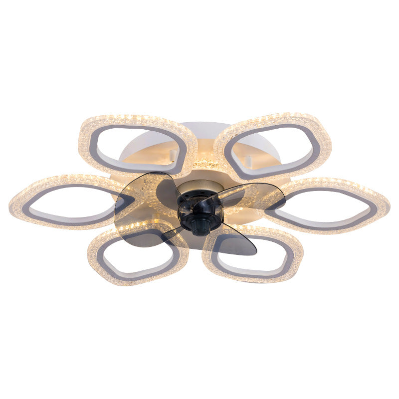 Contemporary Flower Mount Ceiling Fan