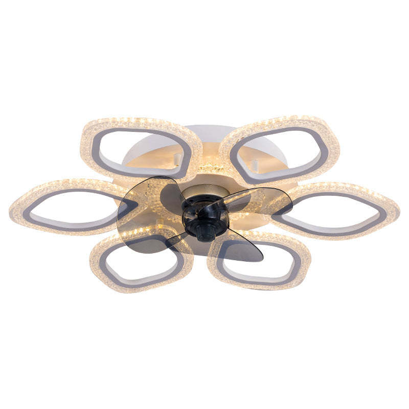 Contemporary Flower Mount Ceiling Fan