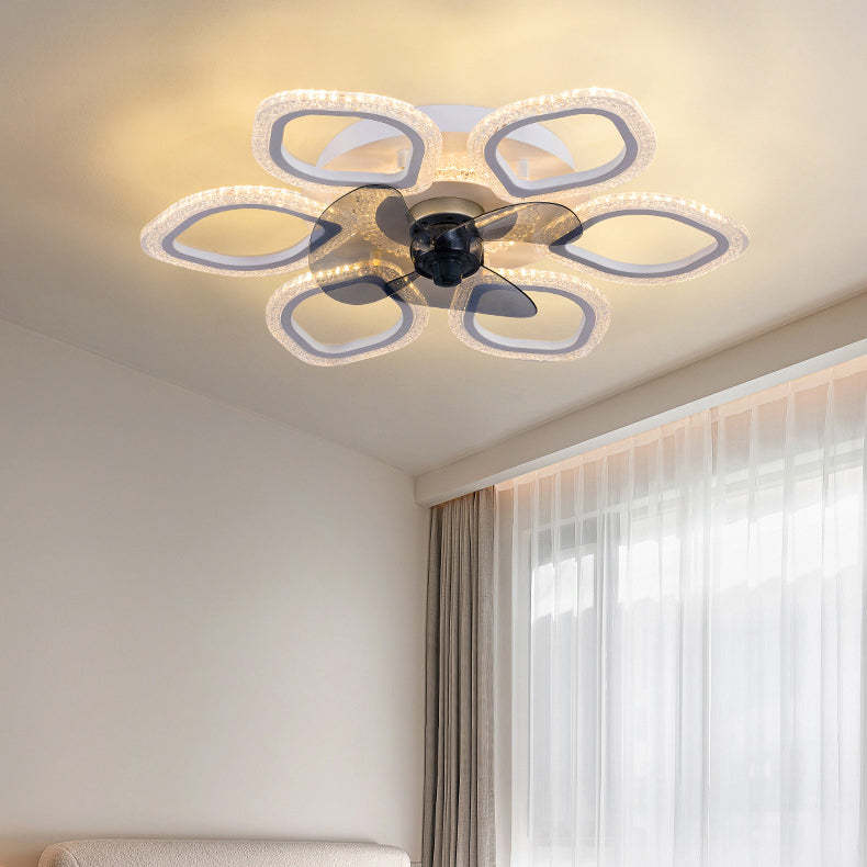 Contemporary Flower Mount Ceiling Fan