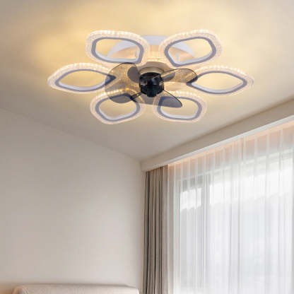 Contemporary Flower Mount Ceiling Fan