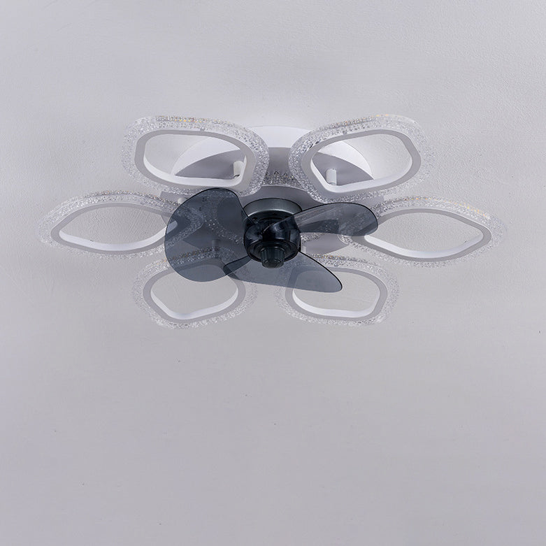 Contemporary Flower Mount Ceiling Fan