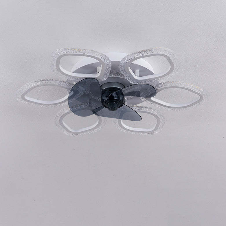 Contemporary Flower Mount Ceiling Fan