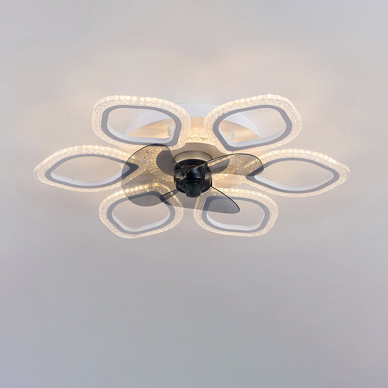 Contemporary Flower Mount Ceiling Fan