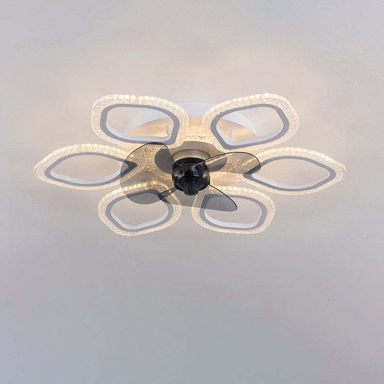 Contemporary Flower Mount Ceiling Fan