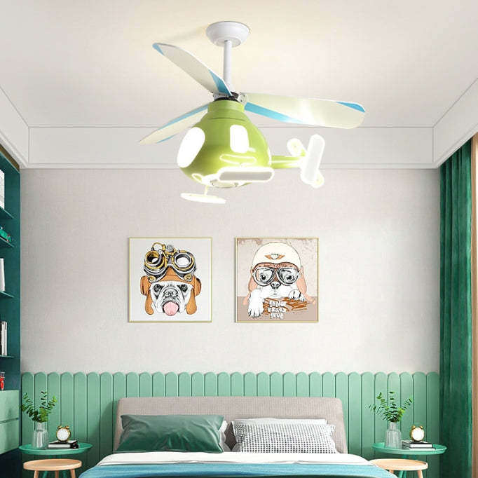 Contemporary Helicopter Ceiling Fan Light