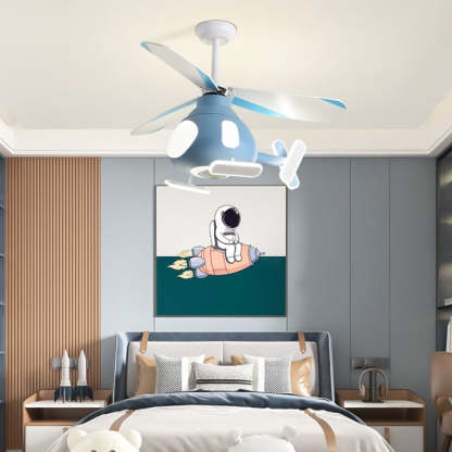 Contemporary Helicopter Ceiling Fan Light