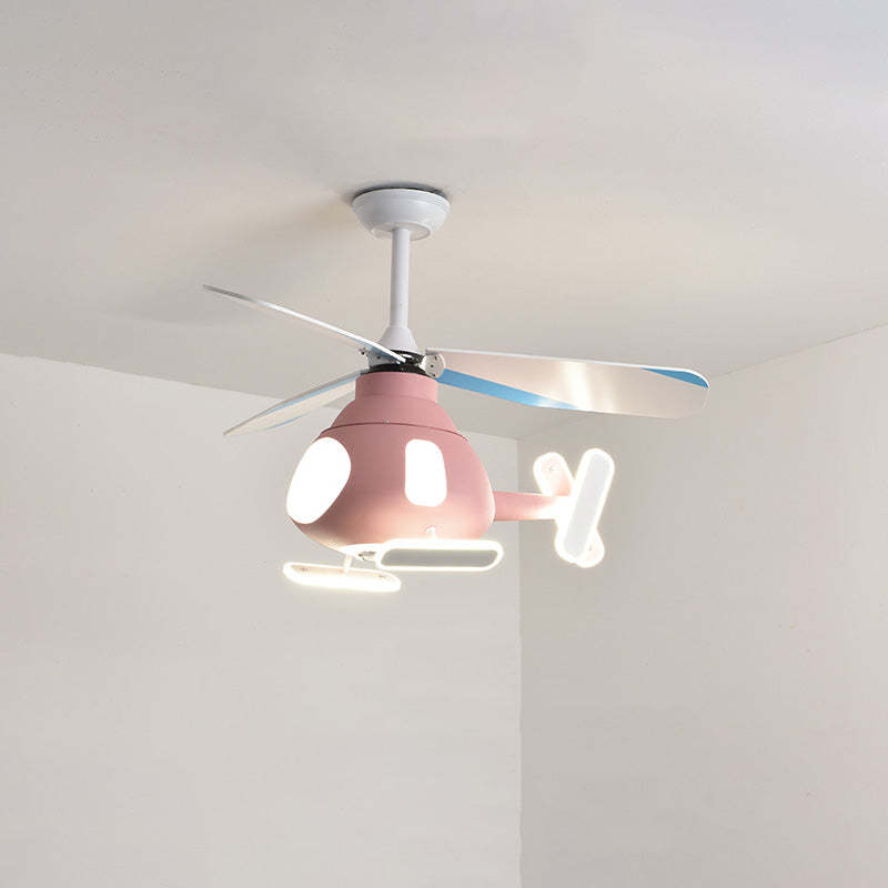 Contemporary Helicopter Ceiling Fan Light