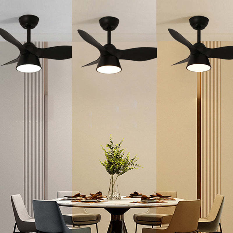 Minimalist Round Acrylic Fan LED Fan Light