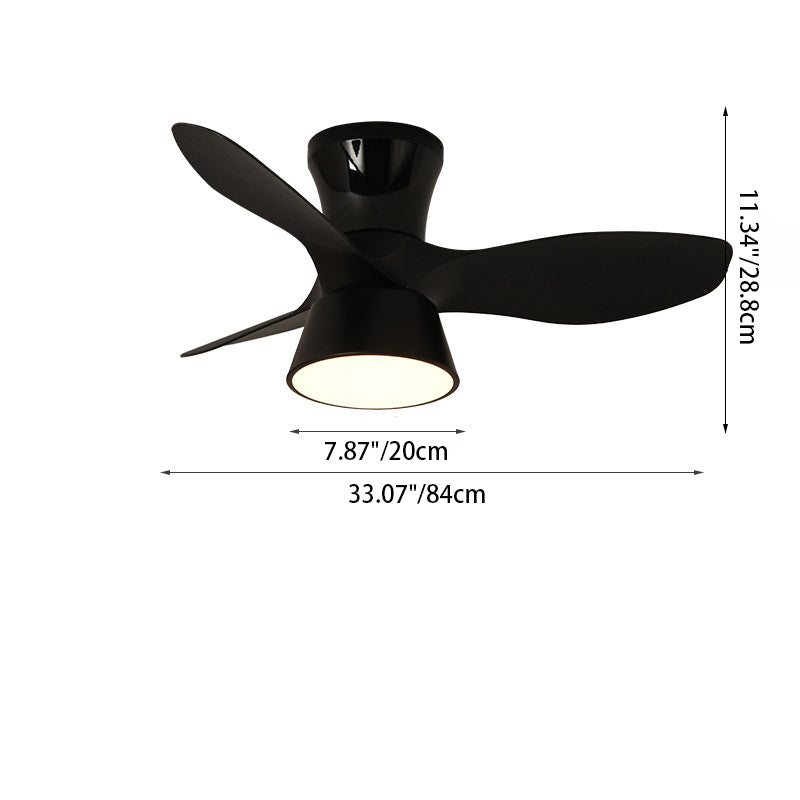 Minimalist Shade Fan Mount Ceiling Fan Light