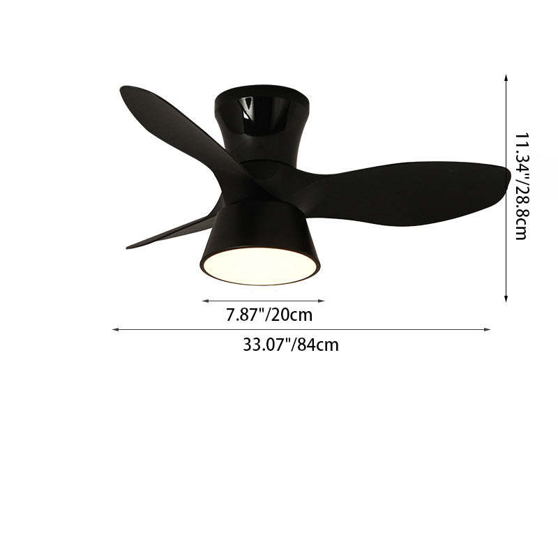 Minimalist Shade Fan Mount Ceiling Fan Light