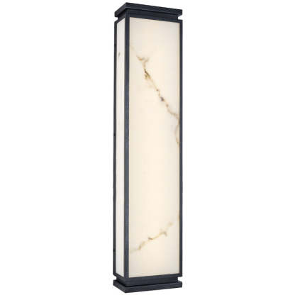 Chinese Stainless Steel Faux Marble LED Outdoor Wall Sconce