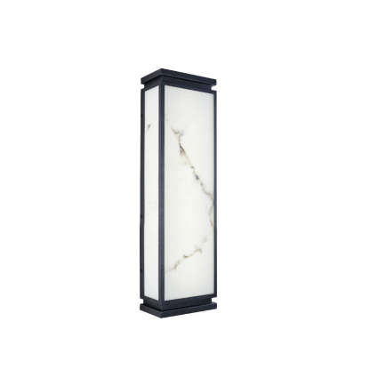 Chinese Stainless Steel Faux Marble LED Outdoor Wall Sconce
