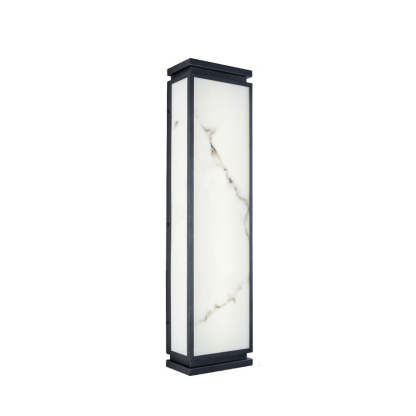 Chinese Stainless Steel Faux Marble LED Outdoor Wall Sconce