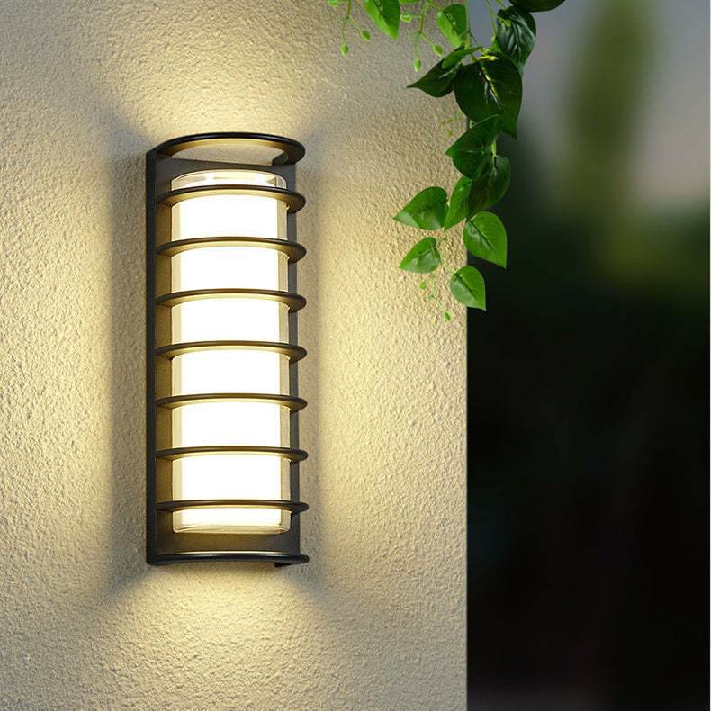 Industrial Aluminum Acrylic Cylinder LED Wall Sconce