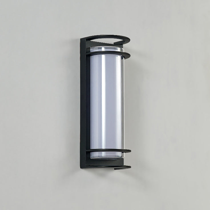 Industrial Aluminum Acrylic Cylinder LED Wall Sconce