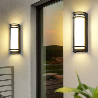 Industrial Aluminum Acrylic Cylinder LED Wall Sconce