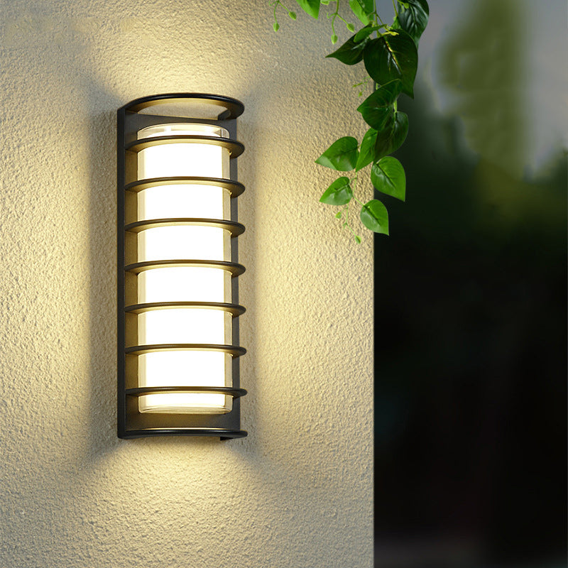 Industrial Aluminum Acrylic Cylinder LED Wall Sconce
