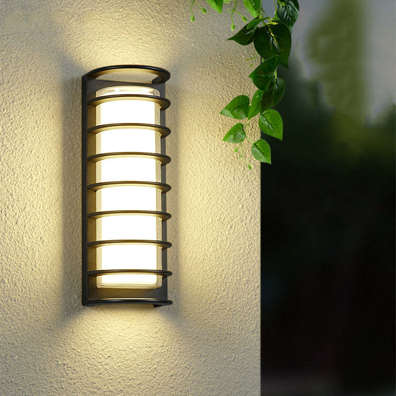 Industrial Aluminum Acrylic Cylinder LED Wall Sconce