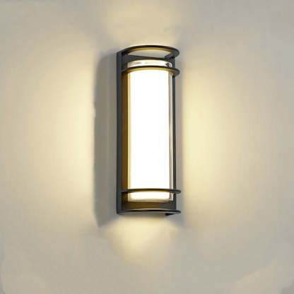 Industrial Aluminum Acrylic Cylinder LED Wall Sconce
